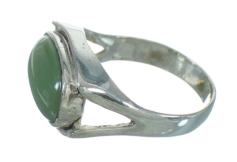 Authentic Sterling Silver And Turquoise Ring Size 6-1/4 RX87588